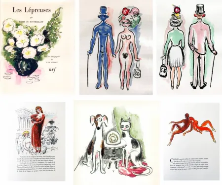 Geïllustreerd Boek Van Dongen - LES LÉPREUSES. 25 lithographies originales en couleurs (1947)