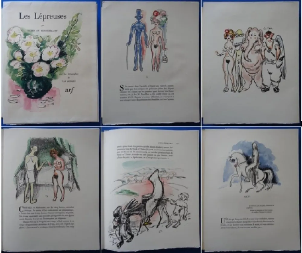 Lithografie Van Dongen - Les Lepreuses