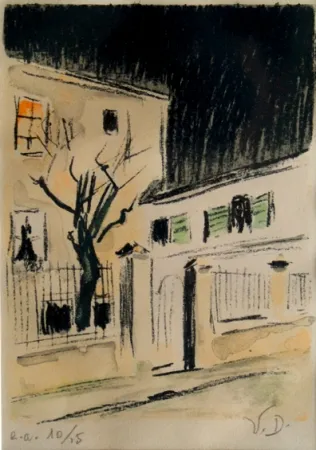 Lithografie Van Dongen - Maison a Paris
