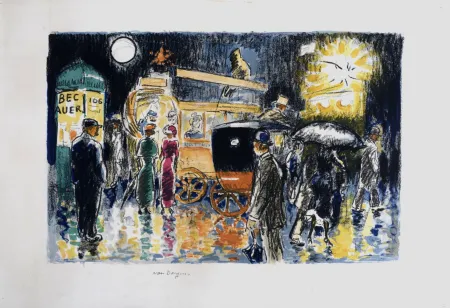 Lithografie Van Dongen - Pigalle, La nuit, c. 1950