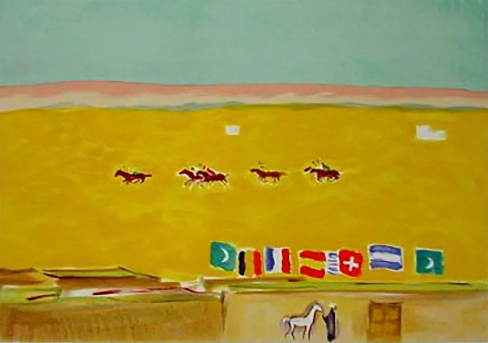 Lithografie Van Dongen - Polo in Alexandria