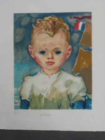Lithografie Van Dongen - Portrait d'enfant