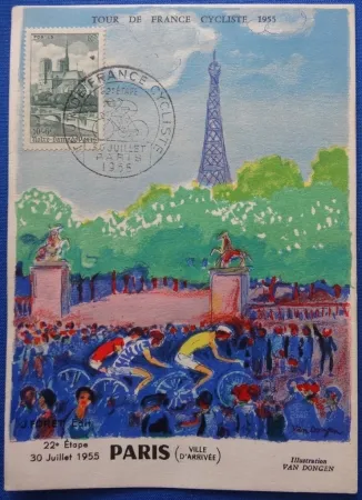 Lithografie Van Dongen - Tour de France 1955