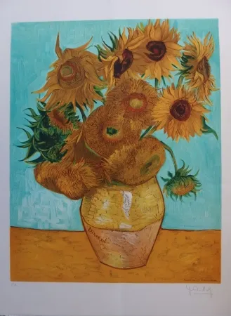 Lithografie Van Gogh - Les Tournesols