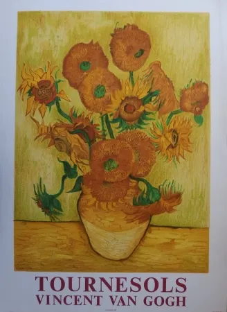 Lithografie Van Gogh - Les Tournesols