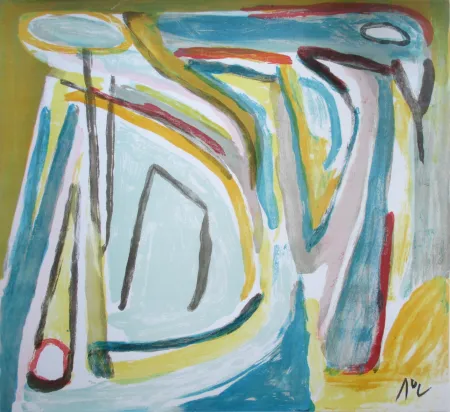 Lithografie Van Velde - Appel