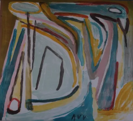 Lithografie Van Velde - Appel