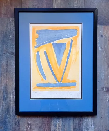 Geen Techniek Van Velde - Bram van Velde - Composition abstraite, lithographie signed sur papier japon