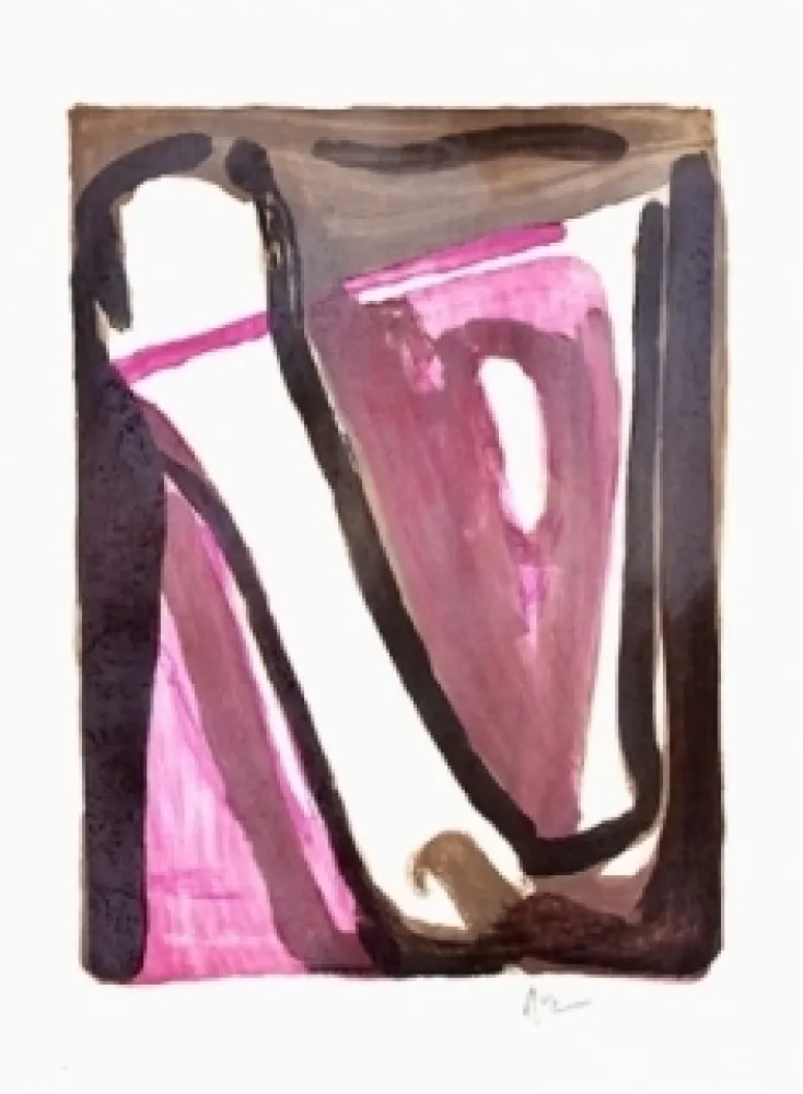 Lithografie Van Velde - Ce qui reste