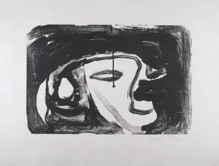 Lithografie Van Velde - Composition, 1962 - Hand-signed