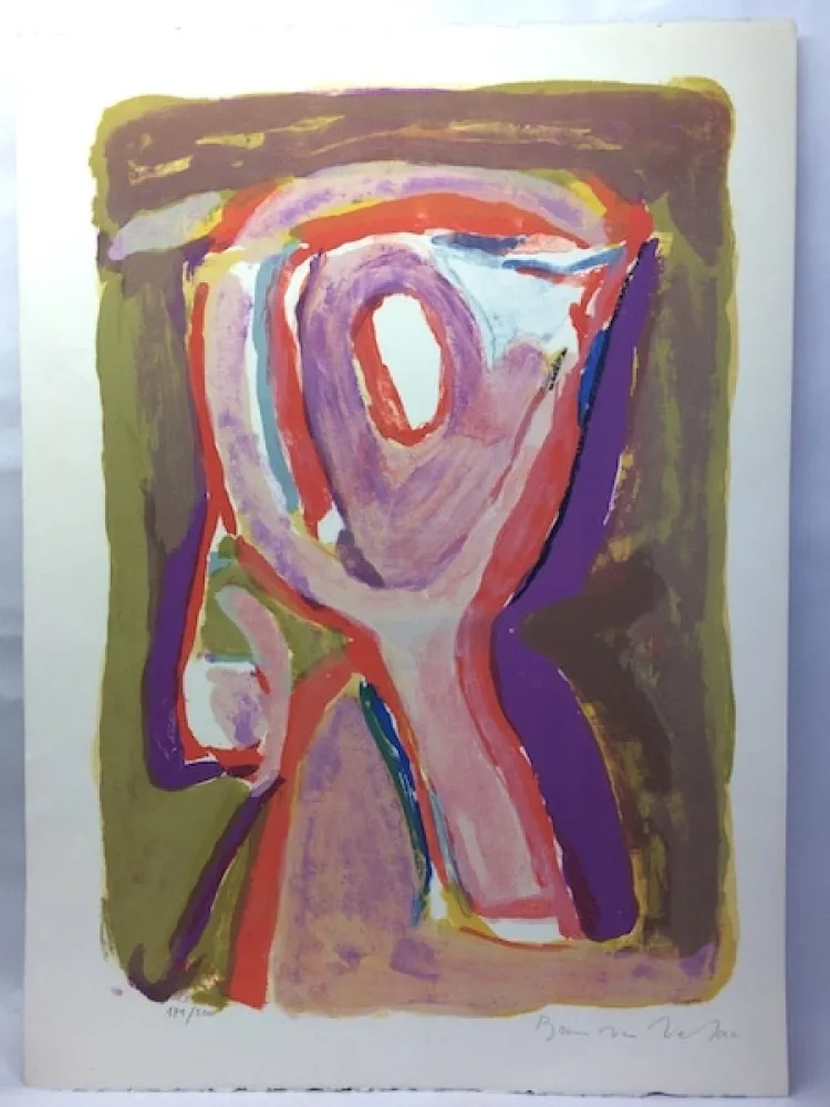 Lithografie Van Velde - Crépuscule