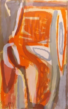 Lithografie Van Velde - Ecoute 