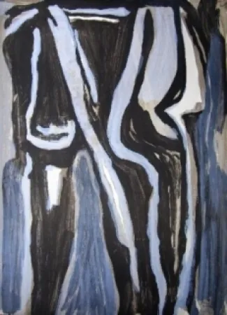 Lithografie Van Velde - En dedans