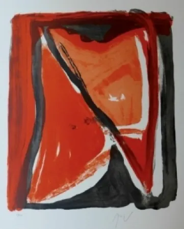 Lithografie Van Velde - Fenêtre