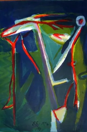 Lithografie Van Velde - Glauque