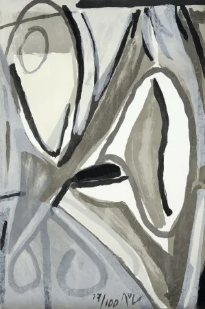 Lithografie Van Velde - Jour gris 