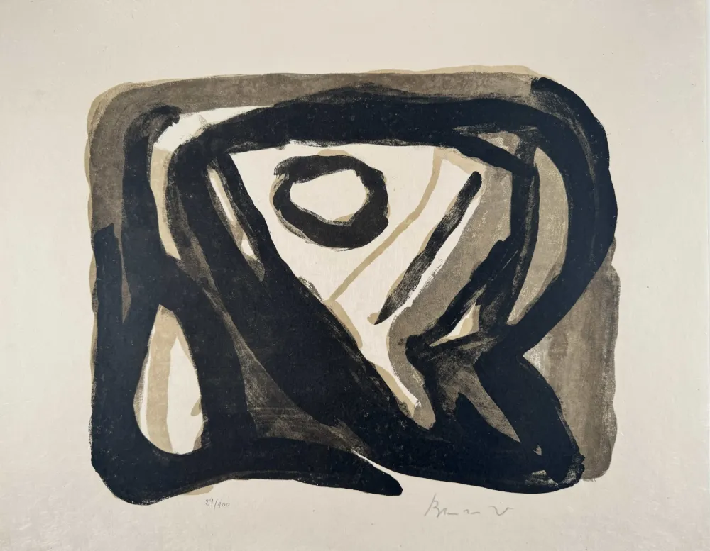 Lithografie Van Velde - La chose 