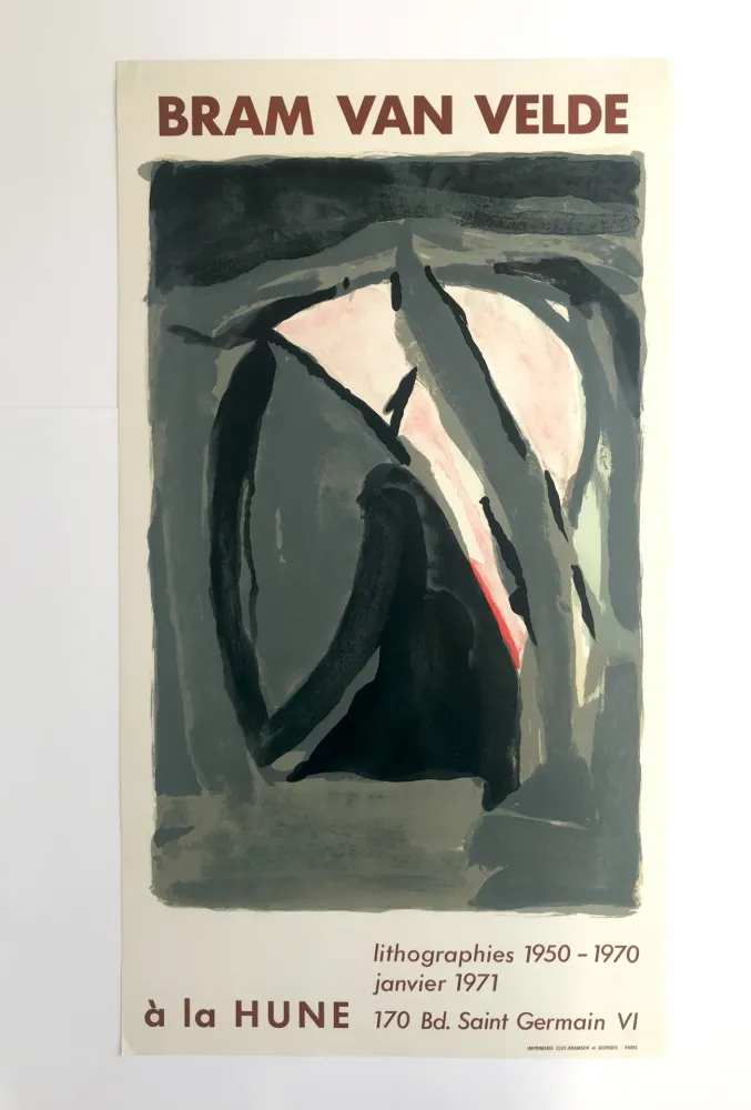 Poster Van Velde - La Hune