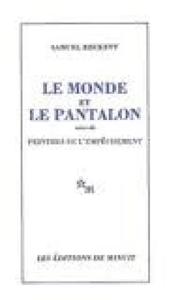 Geïllustreerd Boek Van Velde - Le monde et le pantalon