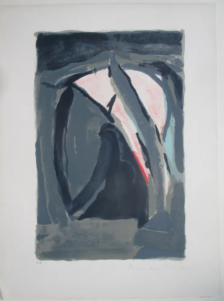 Lithografie Van Velde - Lumière Noir