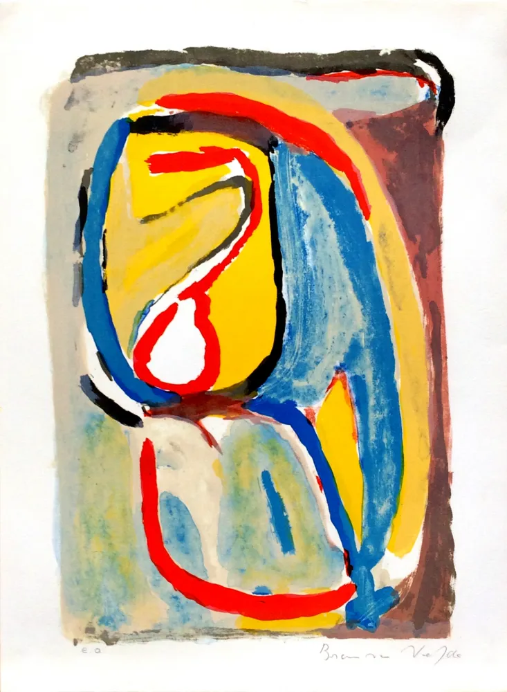 Lithografie Van Velde - MATIN