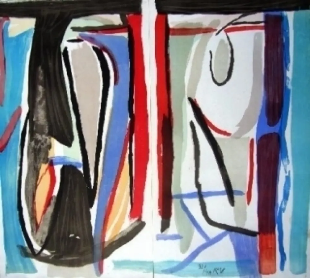 Lithografie Van Velde - MMP 215 bis