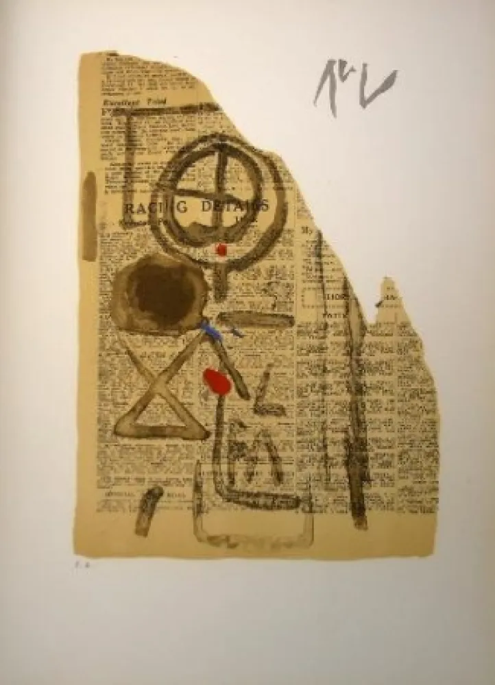 Lithografie Van Velde - MP 127 Bis