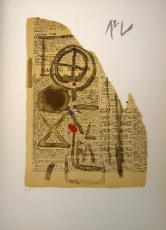 Lithografie Van Velde - MP 127 Bis