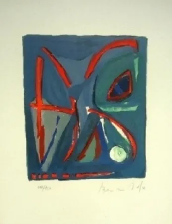 Lithografie Van Velde - MP - 128