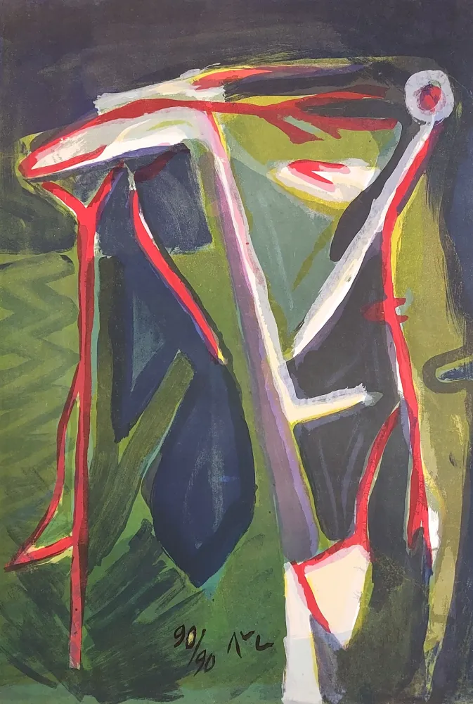 Lithografie Van Velde - MP 152 - Glauque