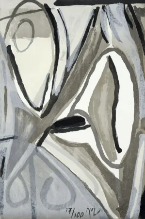 Lithografie Van Velde - MP 153 - Jour gris