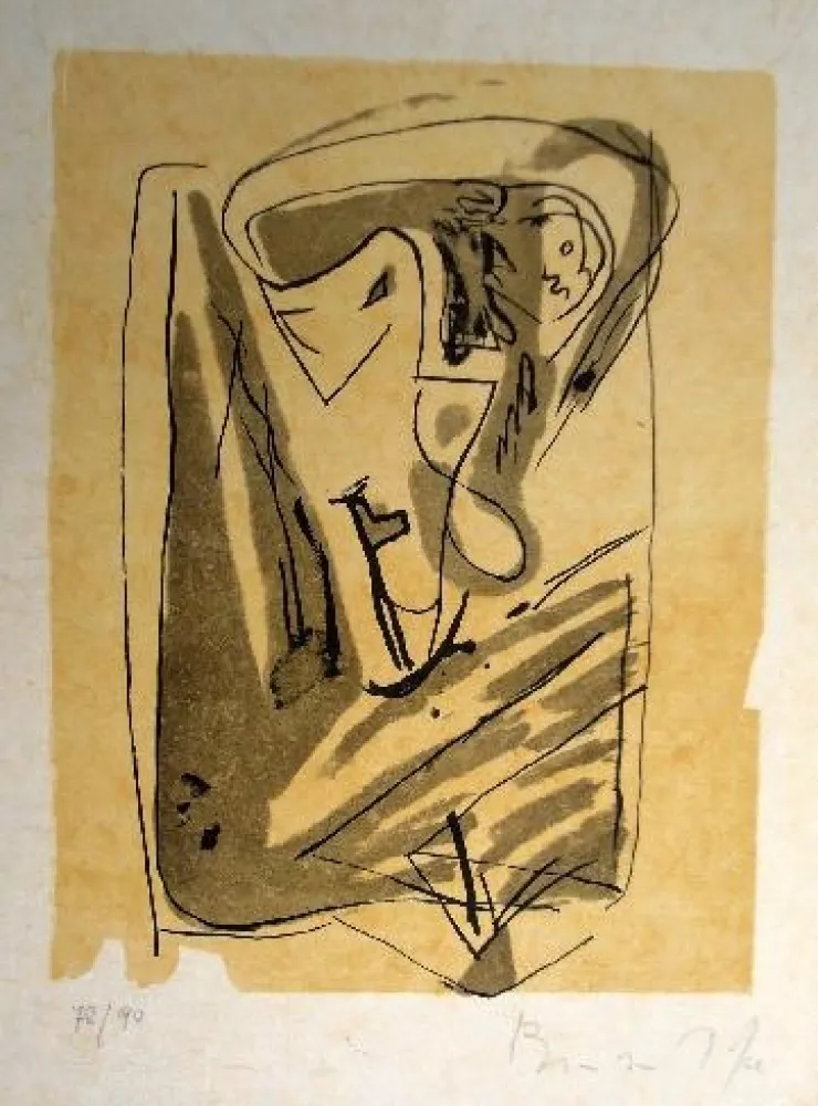 Lithografie Van Velde - Mp 185