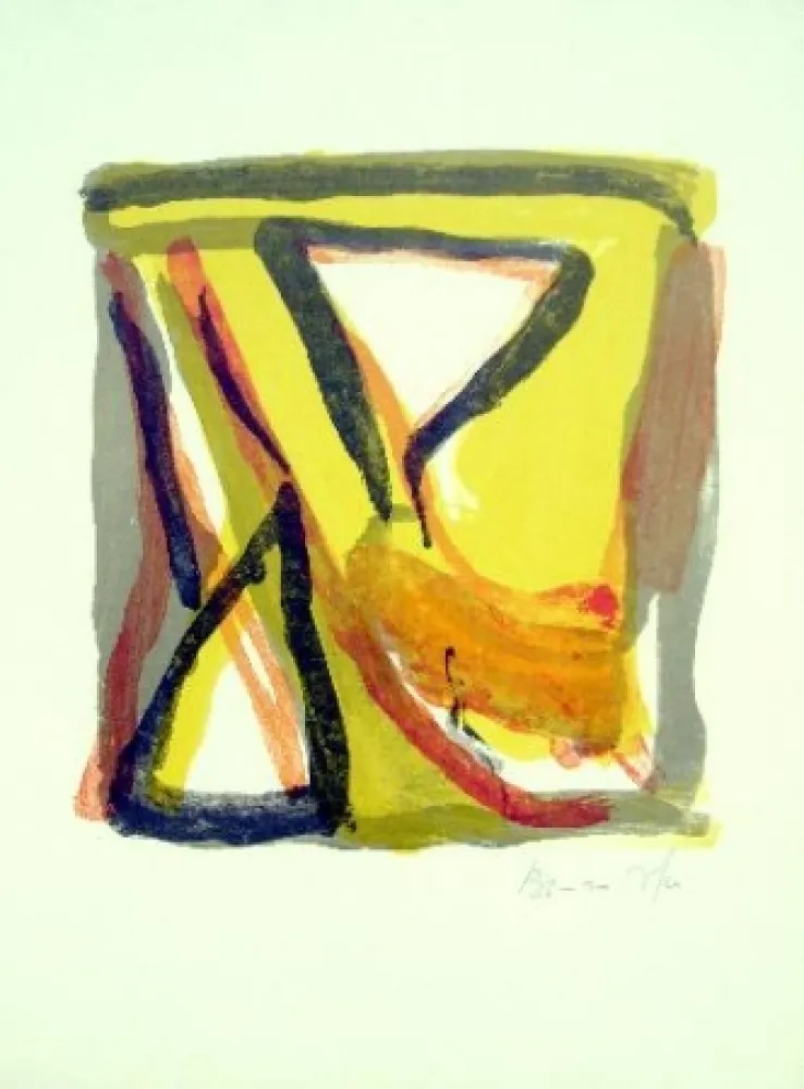 Lithografie Van Velde - MP 208 - Vif