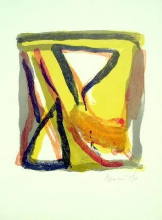 Lithografie Van Velde - MP 208 - Vif