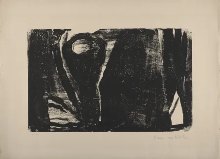 Lithografie Van Velde - MP 21, 1962 - Hand-signed