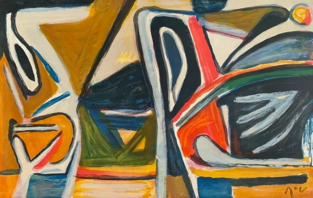 Lithografie Van Velde - MP 387 - Exubérance