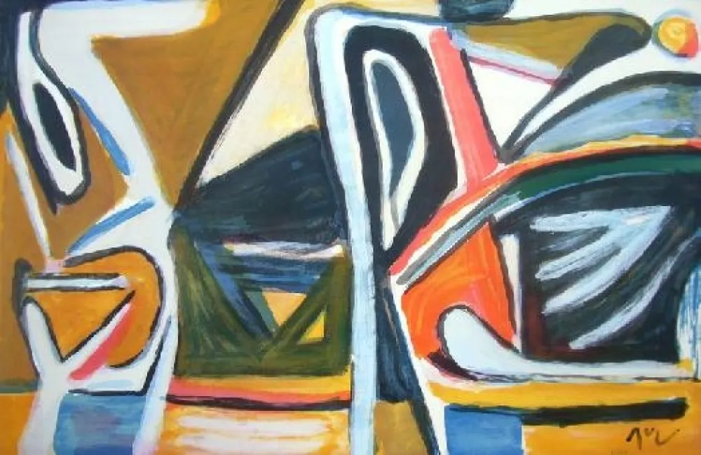 Lithografie Van Velde - MP 387 - Exubérance