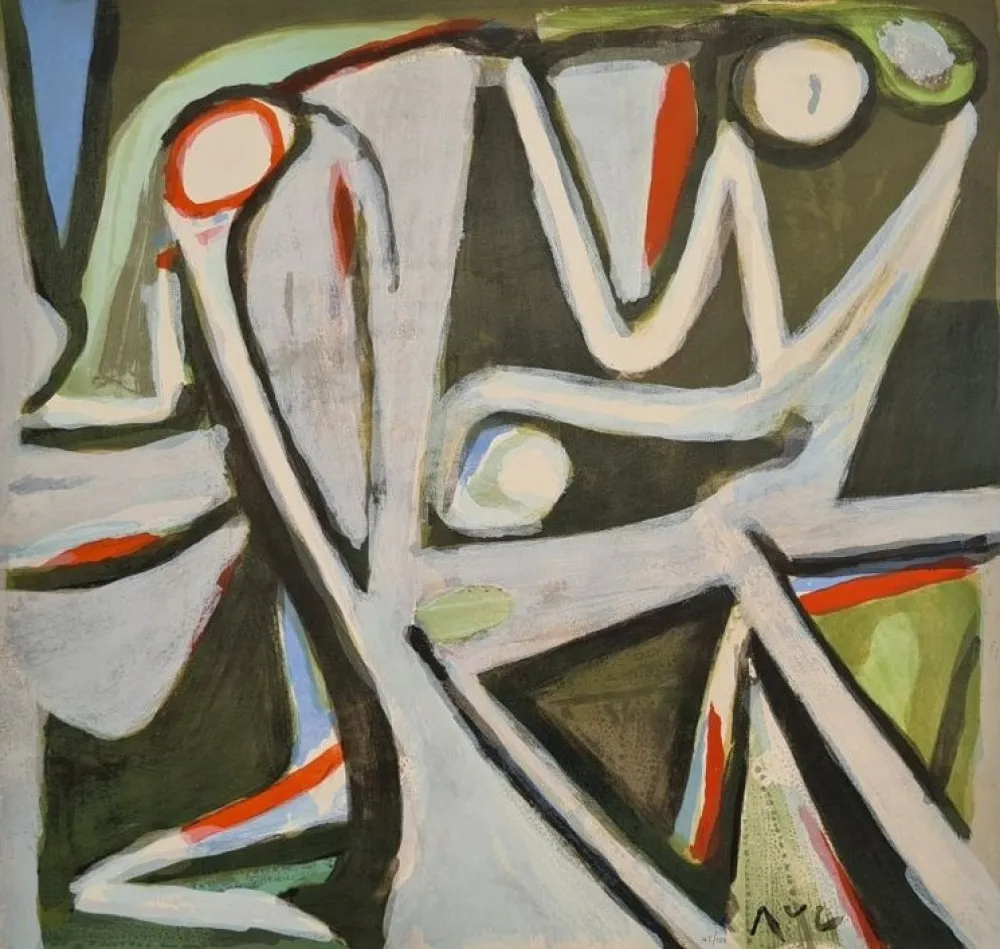 Lithografie Van Velde - MP 390 - Désertique