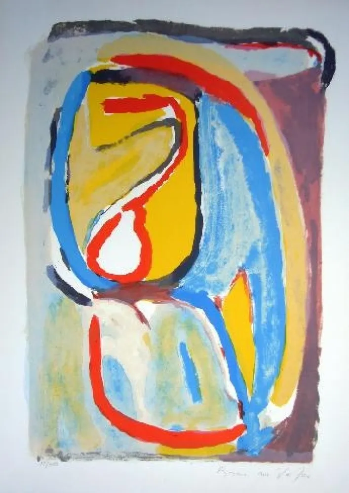 Lithografie Van Velde - MP 54 - Matin