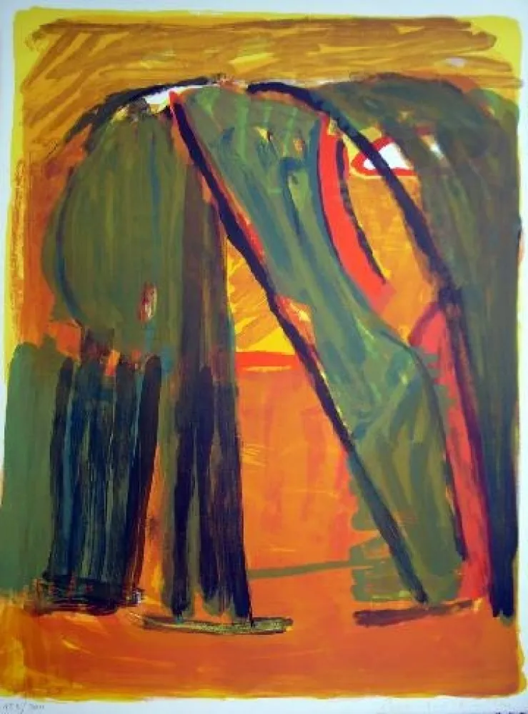 Lithografie Van Velde - MP 61 - Forêt