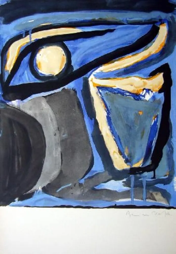 Lithografie Van Velde - MP 65 -Musée national d'Art moderne