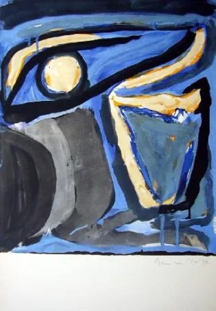 Lithografie Van Velde - MP 65 -Musée national d'Art moderne