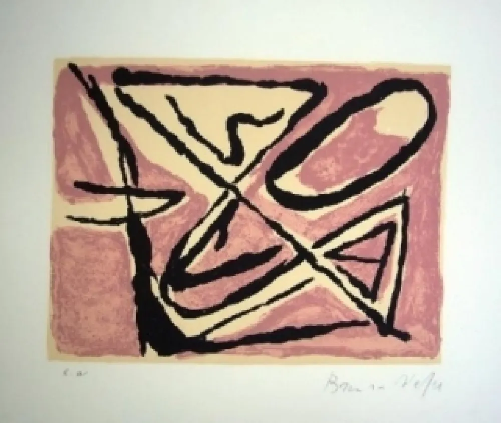 Lithografie Van Velde - MP 84