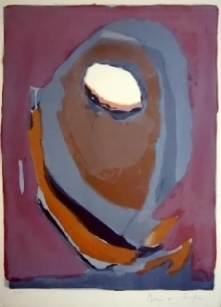 Lithografie Van Velde - MP 86 - Le Cycloope