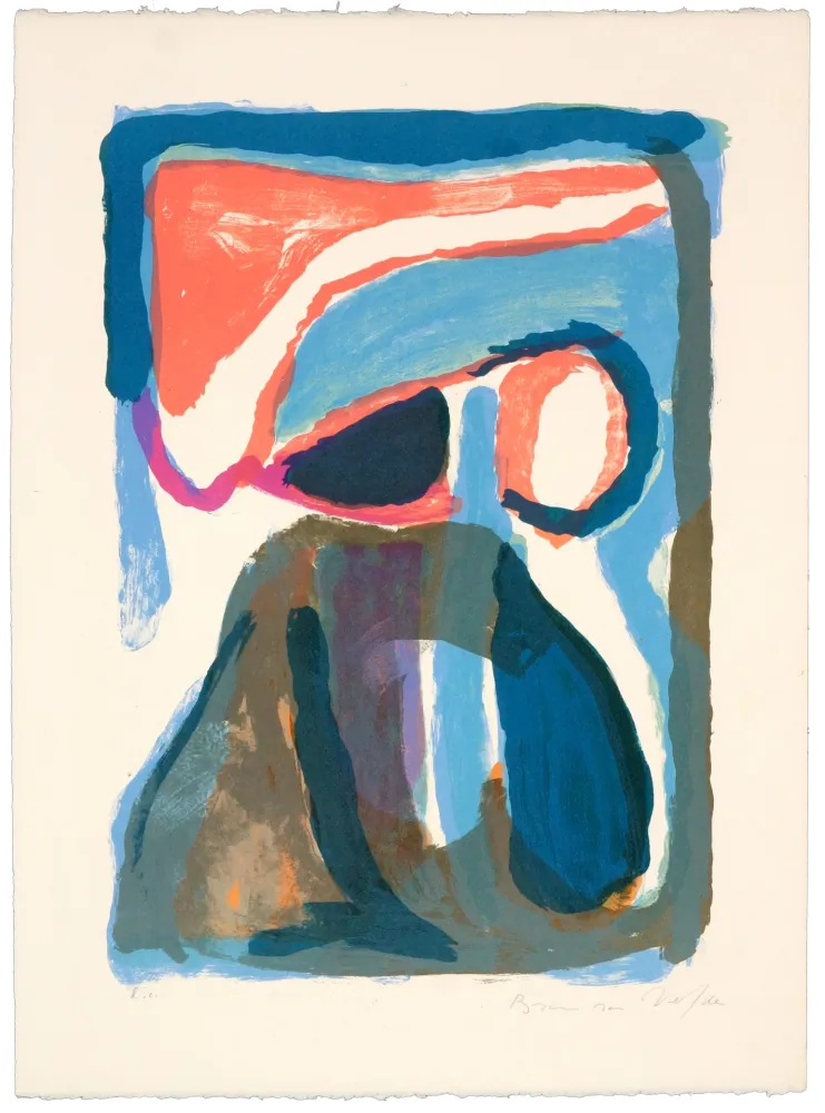 Lithografie Van Velde - Nuit