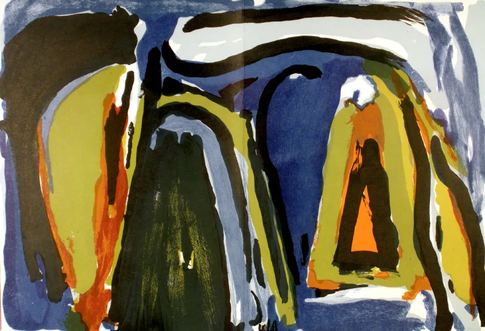 Lithografie Van Velde - Payage