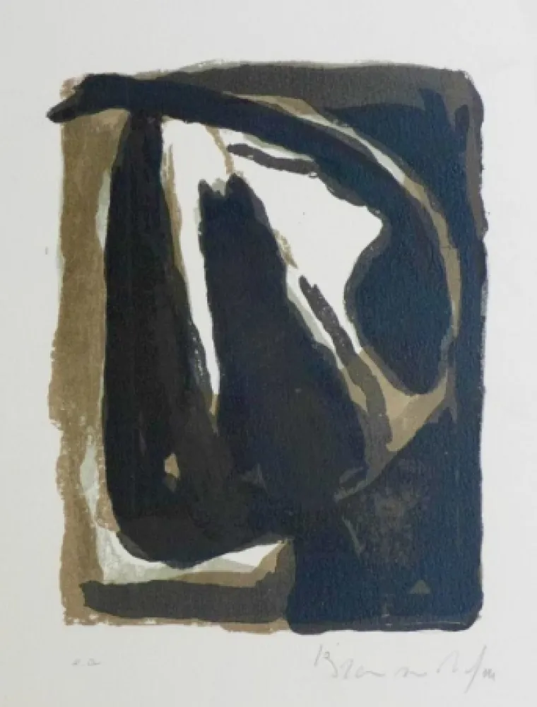 Lithografie Van Velde - Pour Le crime d'une nuit d'E. Bove