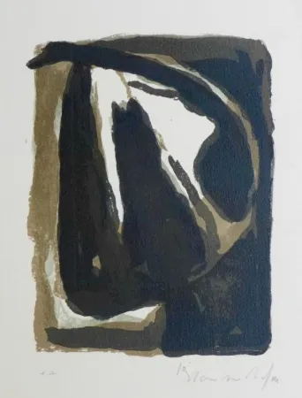 Lithografie Van Velde - Pour Le crime d'une nuit d'E. Bove