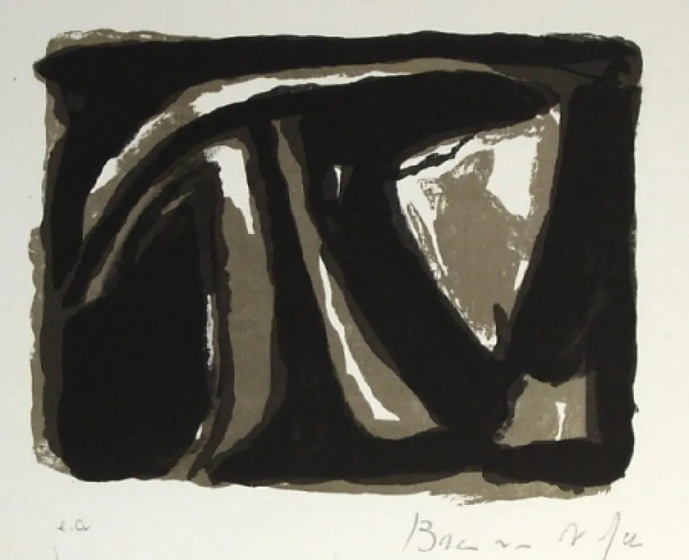 Lithografie Van Velde - Pour Paul Celan