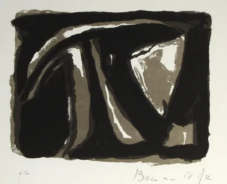 Lithografie Van Velde - Pour Paul Celan